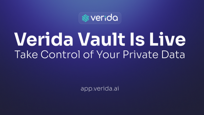 Verida Network Launches Verida Vault for Secure Data Management