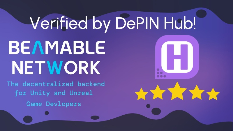 Beamable. Network Verified by DePIN Hub: A Decentralized Future for Game Developers
