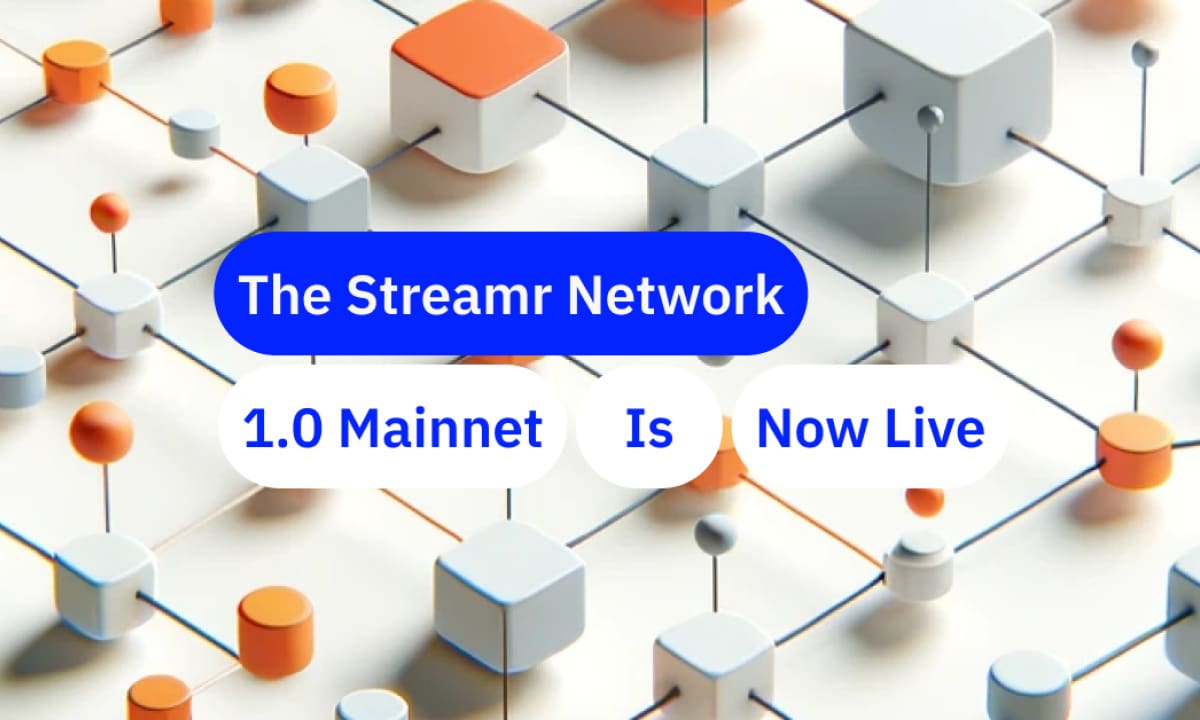 Streamr Network 1.0 Mainnet Launches, Fulfilling the 2017 Roadmap’s Vision of Decentralized Data Broadcasting cover