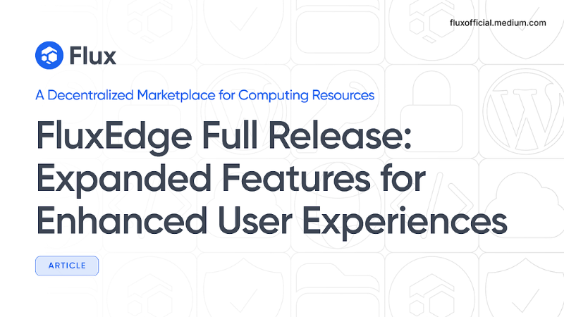 FluxEdge: Revolutionizing Decentralized Computing Resources