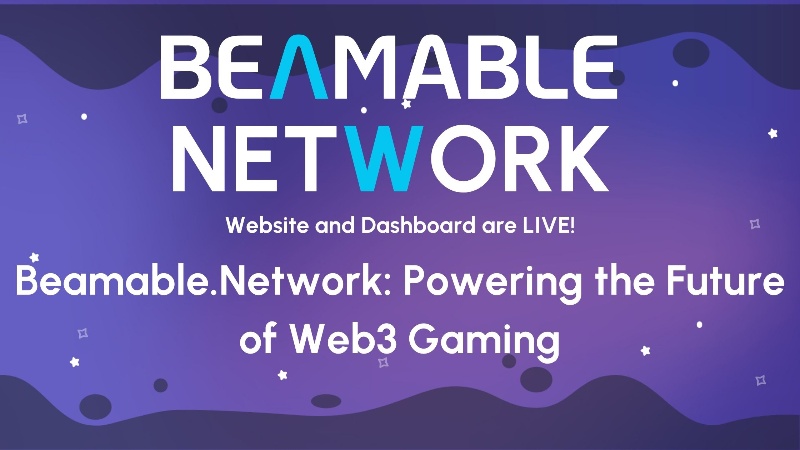 Beamable Network Launches Website and Dashboard for Decentralized Gaming Future