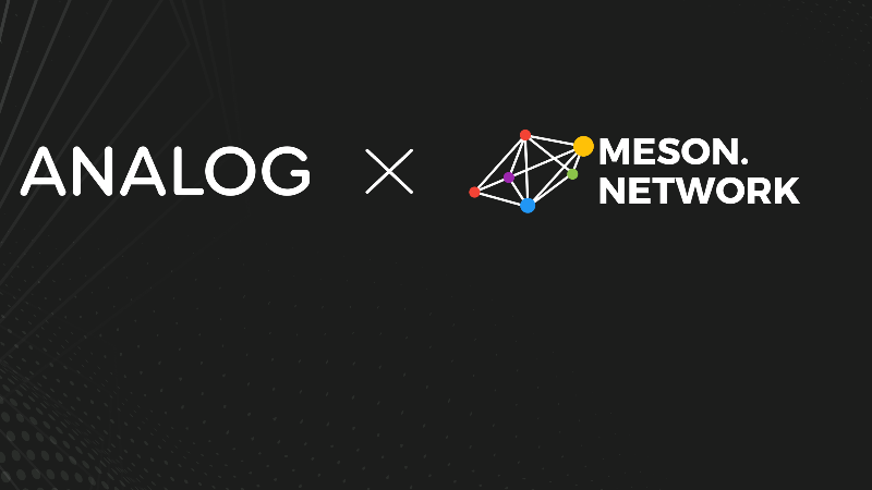 Analog and Meson Network Revolutionize Blockchain Landscape with Strategic Collaboration