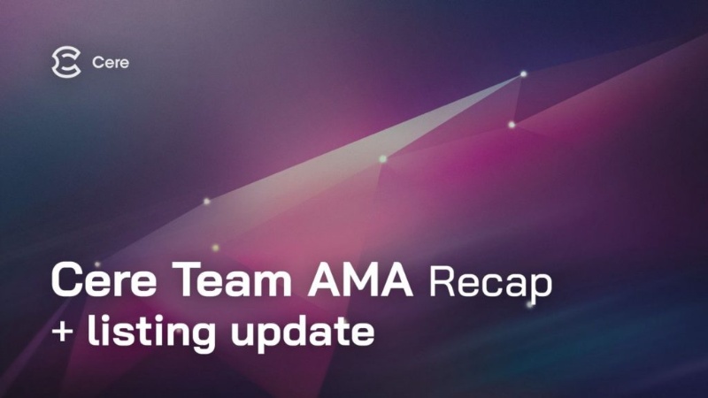 Cere Network Holds Informative Community AMA